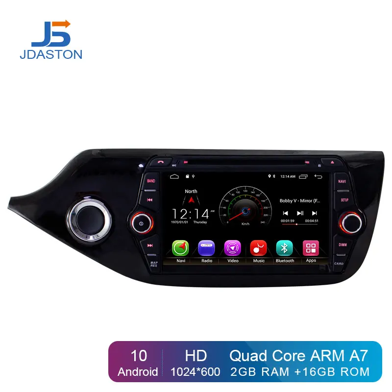 Автомобильный мультимедийный DVD плеер JDASTON Android 10 0 для KIA Ceed 2013 2014 2015 2 Din радио GPS