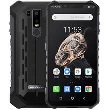 Ulefone Armor 6S NFC 6GB 128GB IP68 shockproof Mobile Phone Helio P70 Otca-core Android 9.0 wireless charge 4G Rugged Smartphone
