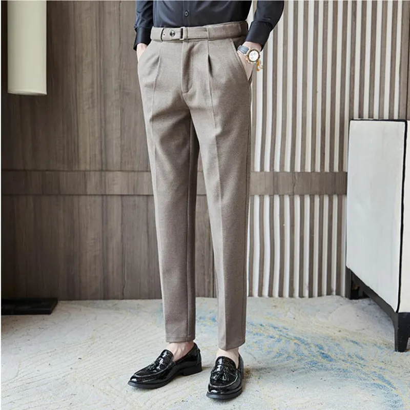 Authentic Original Vintage Style Mid waist 4 pockets chinos pants men -  Glamood Outlet