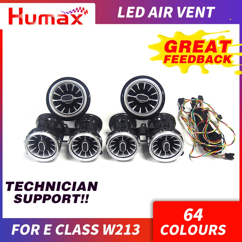 LED 64 colors Air Condition For mercedex bens E class W213 synchronized with ambient light interior atmosphere | Автомобили и