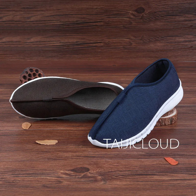 Father shoes linen cloth face meditation Chinese style casual lay shoes old Beijing retro canvas shoes