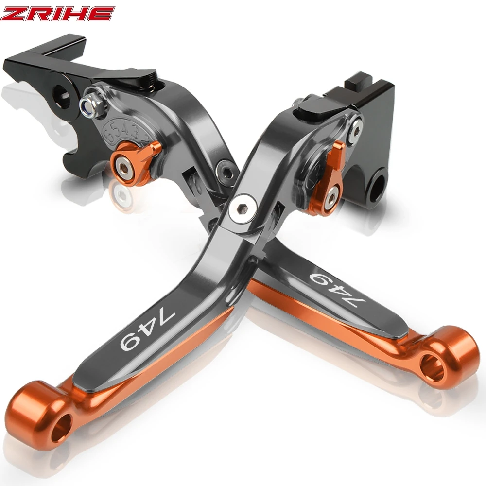 CNC рычаги тормоза мотоцикла сцепления для DUCATI 749 2003-2006 2004 2005 скремблер Регулируемый рычаг складной Мото Аксессуары - Цвет: 749 2003-2006