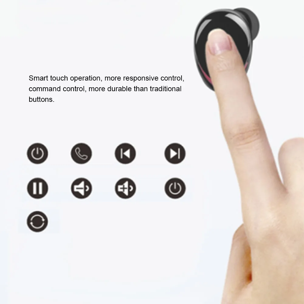 TWS-T8S Bluetooth 5,0 гарнитуры спортивные наушники водонепроницаемые наушники 6D объемный сабвуфер наушники с шумопоглощающим эффектом