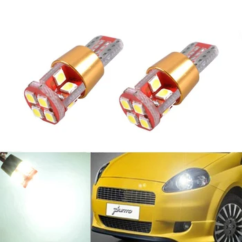 

2x Canbus Car 3030 SMD T10 LED Projector Lens Auto Lamp Light Bulbs For FIAT 500 Punto Stilo Palio Freemont Bravo Ducato Doblo