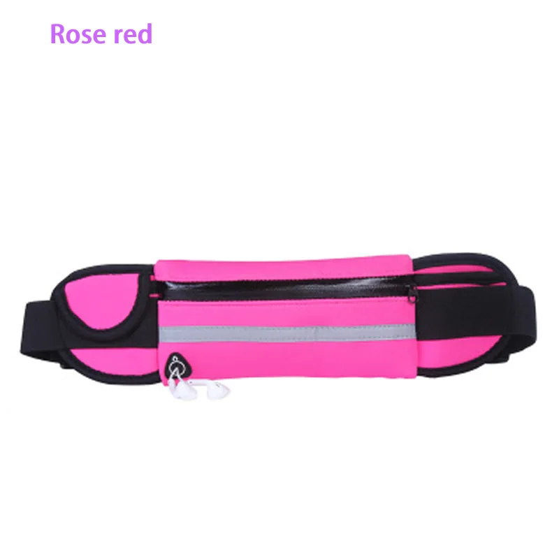 Водонепроницаемый держатель для мобильного телефона для бега на открытом воздухе, сумка для фитнеса, поясная сумка, женская спортивная сумка, женские спортивные аксессуары - Цвет: Красный цвет