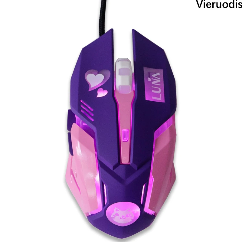 Профессиональная Проводная игровая мышь, 4 кнопки, 3200 dpi, светодиодный, оптическая, USB, компьютерная, игровая мышь, кабель Mause для ПК, ноутбука