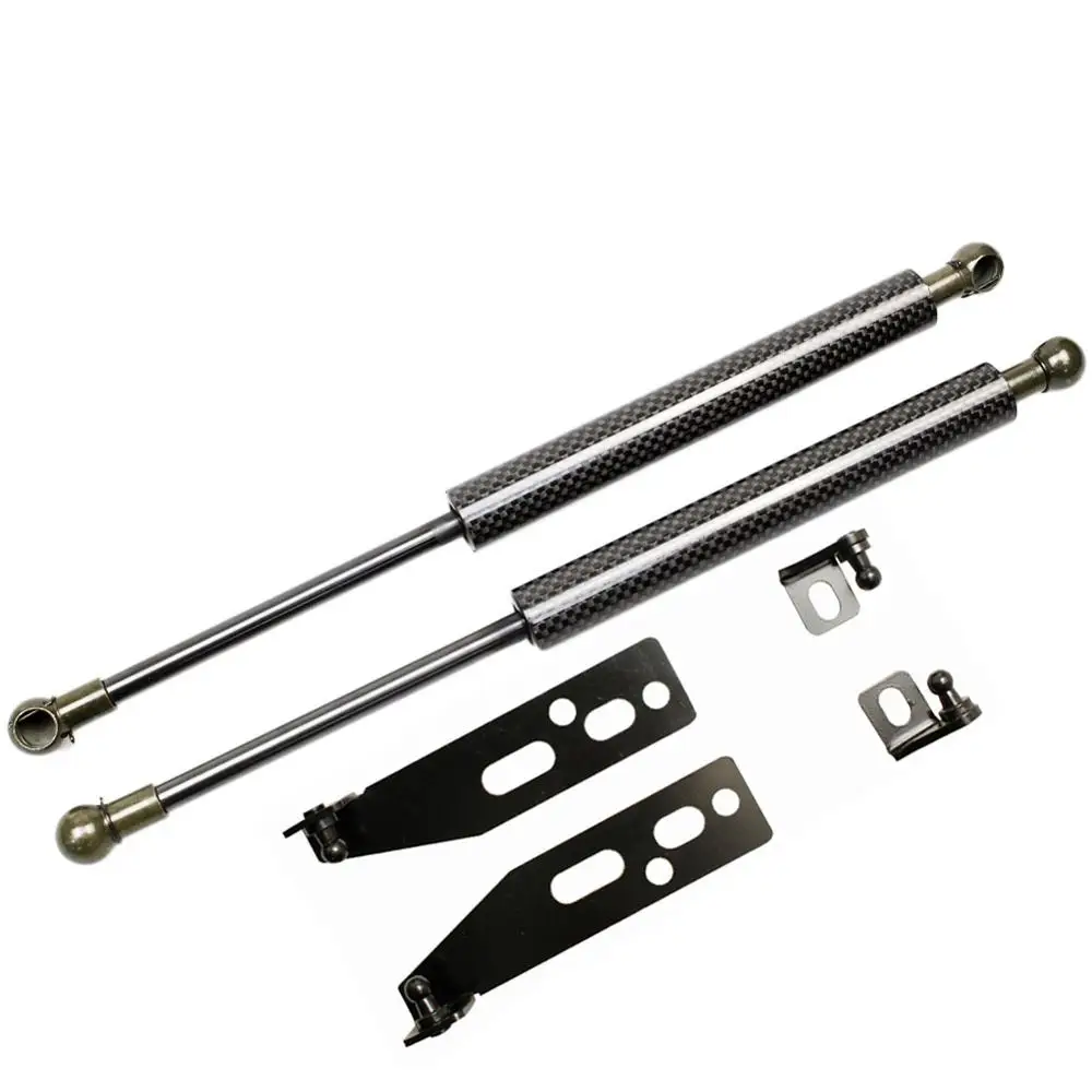 black carbon fiber Для Toyota Yaris Vitz(xp130) 2011- шрифт капота изменение газовые стойки подъем поддержка Амортизатор аксессуары для амортизаторов амортизатор - Цвет: black carbon fiber