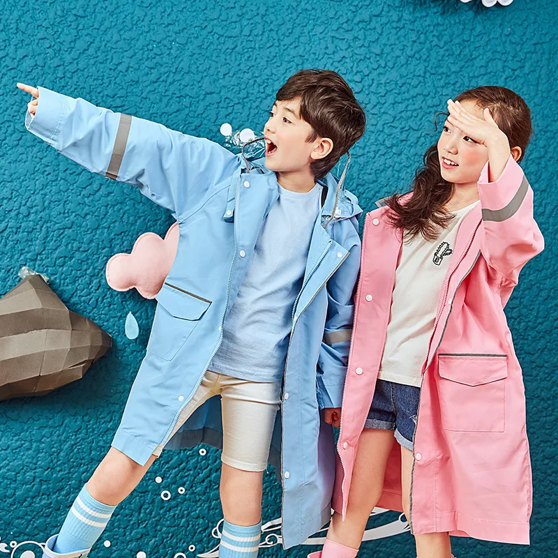 Детская куртка с капюшоном плащ-рюкзак сумка пончо водонепроницаемый детский