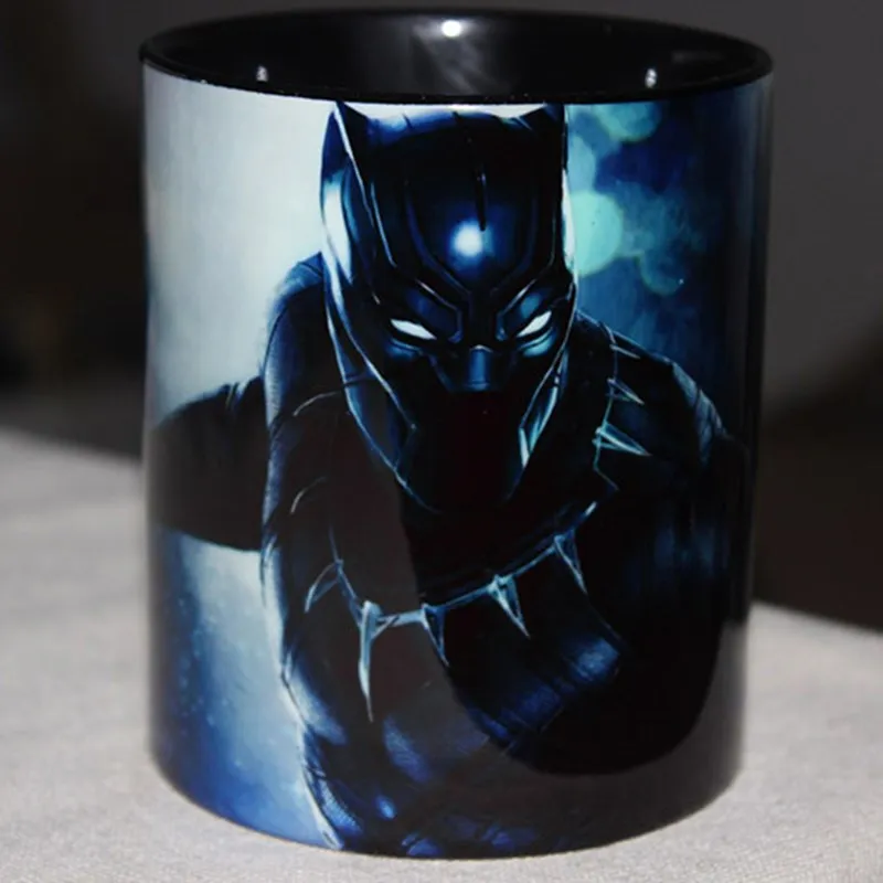 one cup Дисней Черная пантера мультфильм чашка для воды Кофе Чай керамическая молочная кружка домашний офис Коллекция чашки фестиваль Студенческая чашка подарки - Цвет: one cup