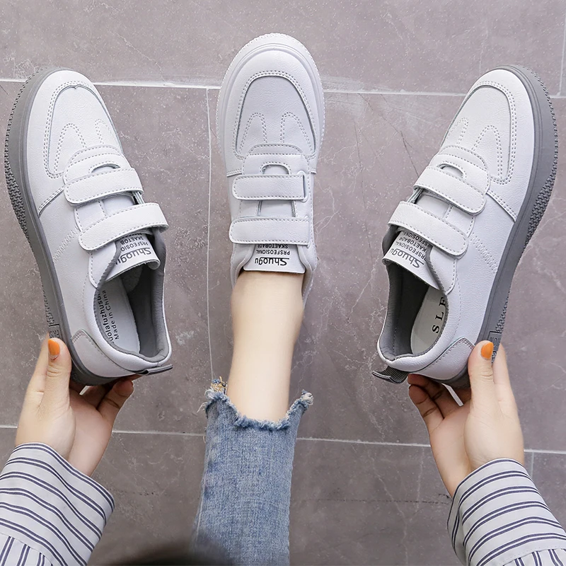 

Korean Shoes Wedge Basket 2020 Casual Female Sneakers British Style Round Toe Shose Women Modis Sports Summer Retro Preppy New