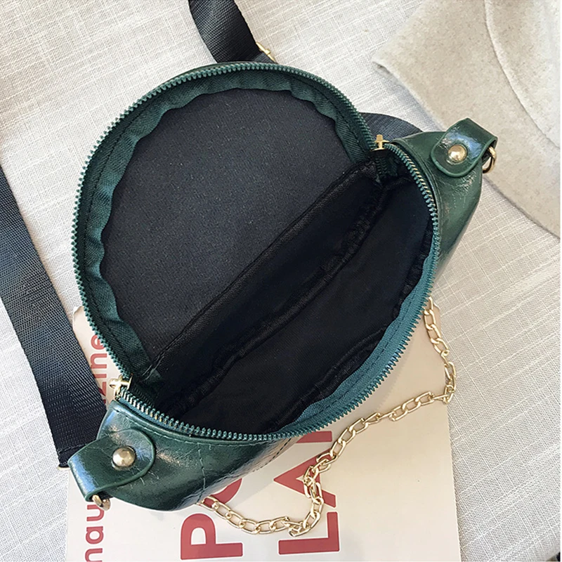 Yogodlns Fashion Quality PU Leather Crossbody Bags For Women Chain Small Shoulder Messenger Bag Lady Travel Handbags