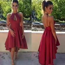 Короткие платья для выпускного вечера, Сексуальные Коктейльные Вечерние платья без рукавов с открытой спиной