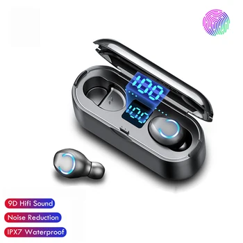 

Mini F9 TWS Bluetooth 5.0 Earphones Wireless Headphones Sports Waterproof Wireless Earphone Hifi Stereo Headset With Microphone