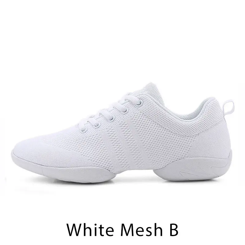 White mesh B Мужская и женская спортивная обувь для фитнеса, гимнастическая обувь для мальчиков и девочек, танцевальная обувь для аэробики, белая детская конкурентоспособная Современная/Джаз/хип-хоп Танцевальная обувь - Цвет: White mesh B