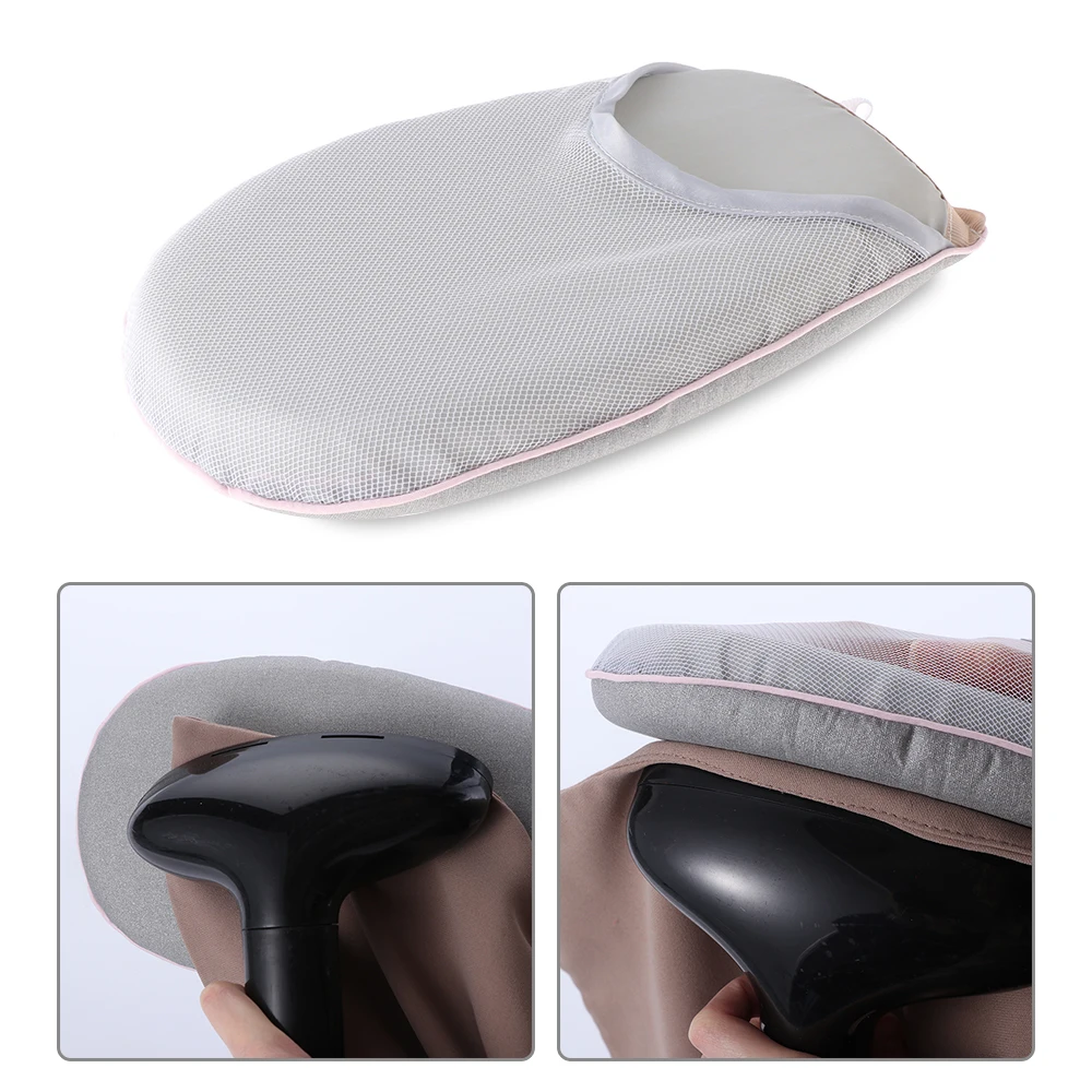 1PC Heat Resistant Polyester Sponge Ironing Pad Hand-Held Ironing Board Garment Steamer Clothes Holder Household Sewing Accessor
