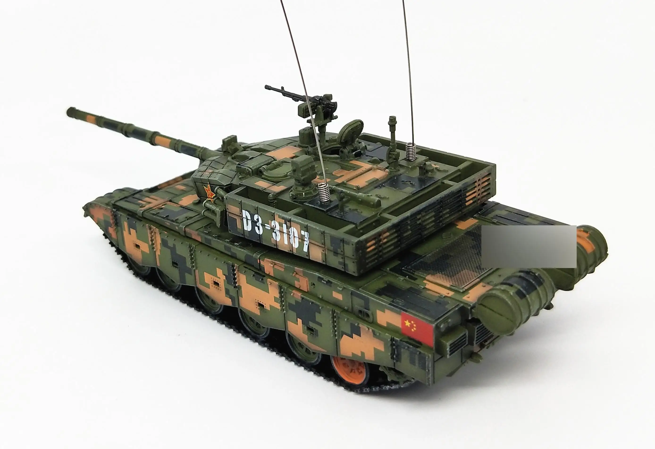 3R Китай 99A 99G цифровой камуфляж Тип B 1/72 Готовая модель танк