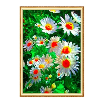 

Meian Daisy full square diamond 5D DIY Diamond art Flower 3D Diamond painting Kit cross stitch diamond mosaic photo home decor