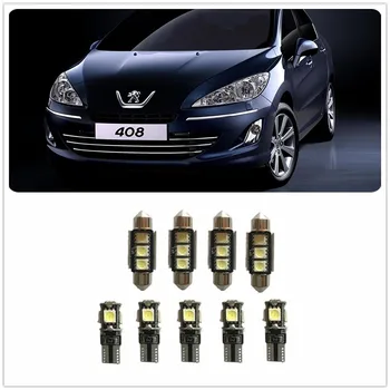 

9PCS White LED Interior Package kit For Peugeot 2008 205 206 207 208 208 GT 3008 1990-2019