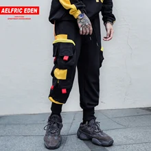 Aelfric Eden многоцветные часы мужские брюки карго Харадзюку хип-хоп брюки повседневные уличные Джоггеры мужские спортивные штаны
