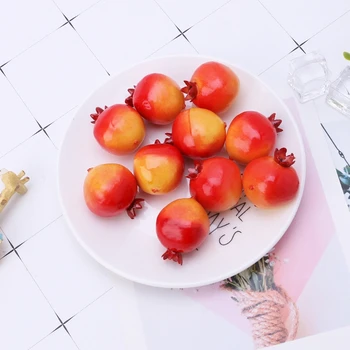 

20pcs Lifelike Simulation Artificial Pomegranate Fake Fruit Home Party Decor K1MF