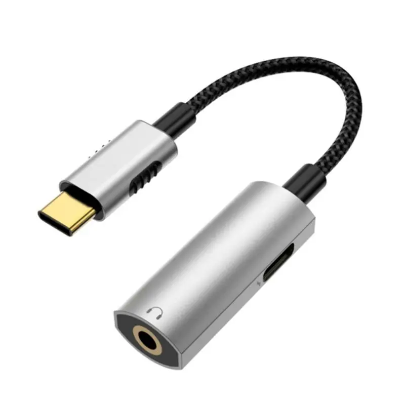 Универсальный usb type C для type C и 3,5 мм AUX Jack адаптер наушники Aux аудио сплиттер конвертер для samsung huawei Xiaomi