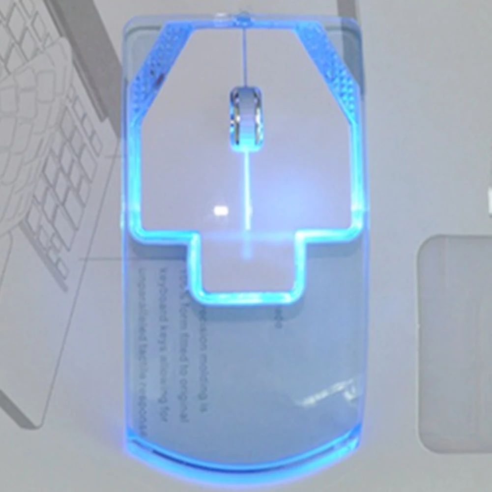 Game Transparent Laptop Computer Silent Mouse Universal Wireless Optical Gift Lightweight Luminous