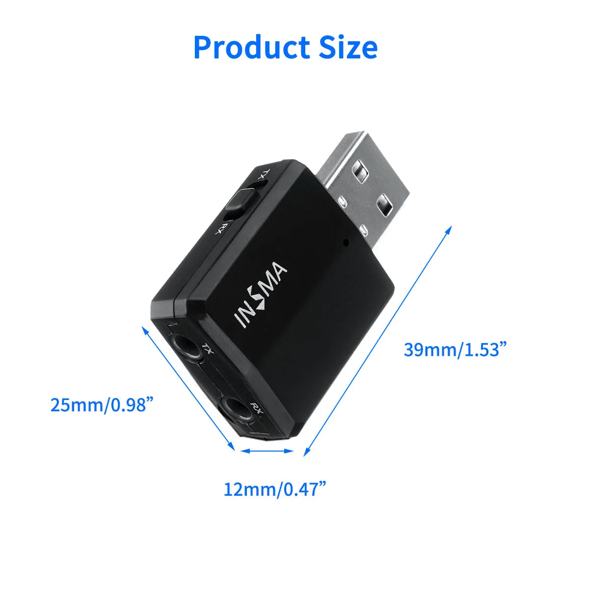 Обновленный 3 в 1 bluetooth 5,0 аудио приемник передатчик USB стерео беспроводной адаптер для ТВ ПК Компьютер Наушники динамик автомобиля