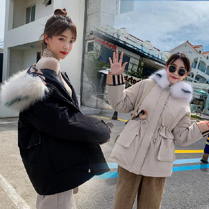

2019 Autumn & Winter New Style down Jacket Women's Korean-style-Style Mixed Colors Casual Short Hong Kong Style Students Cotton