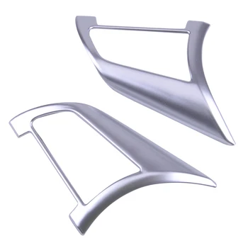 

1Pair Silver ABS Car Steering Wheel Button Cover Trim Frame Decoration Sticker Moulding Fit For Nissan Altima Teana 2019
