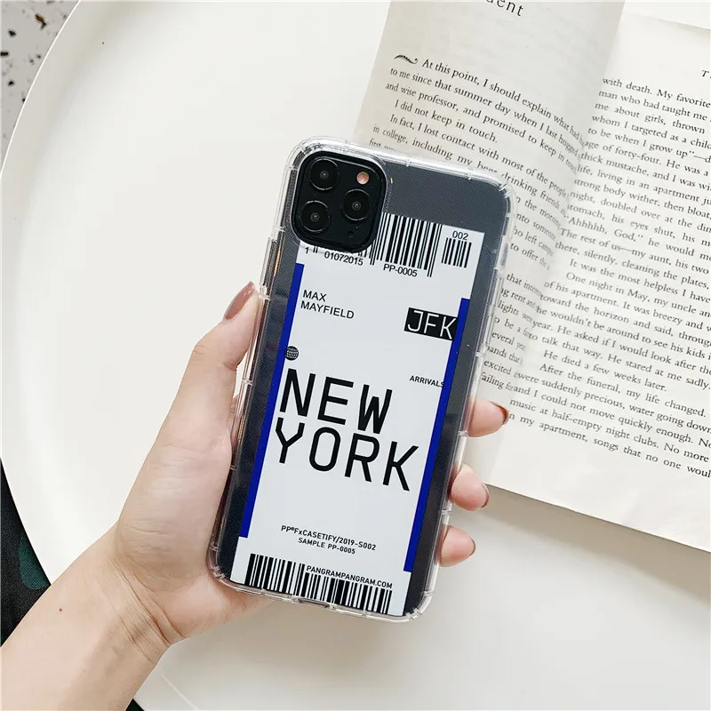 

Luxury INS Cute Bar Code Label Phone Case for Apple Iphone 11 Pro Max XS XR X 6s 7 8 Plus Funny Transparent Soft TPU Phone Cover