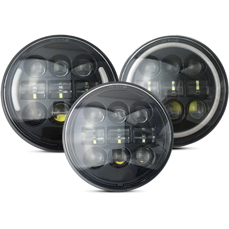 

5.75 "Newmotor Headlight 5 3/4 For Street 750 moto LED Headlamp For Softail Dyna And Sportster1200 Iron 883 Dyna Street Bob FXDB