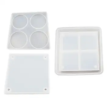

Diy Square Storage Box Crystal Epoxy Mould Material Package Multi-layer Superimposed Silicone Jewelry Box Mirror Table Decor