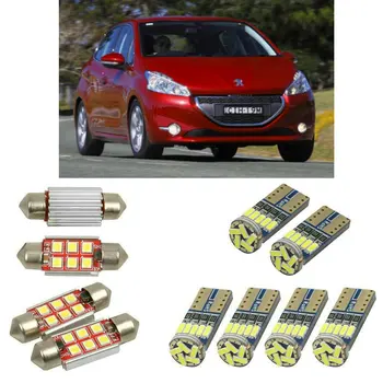 

Interior led Car lights For peugeot 208 box cr car accessories boot light License Plate Light 10pc