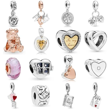 

LISM [Wholesale] 925 silver 2019 new baby commemorative book heart balloon string necklace necklace pendant DIY jewelry