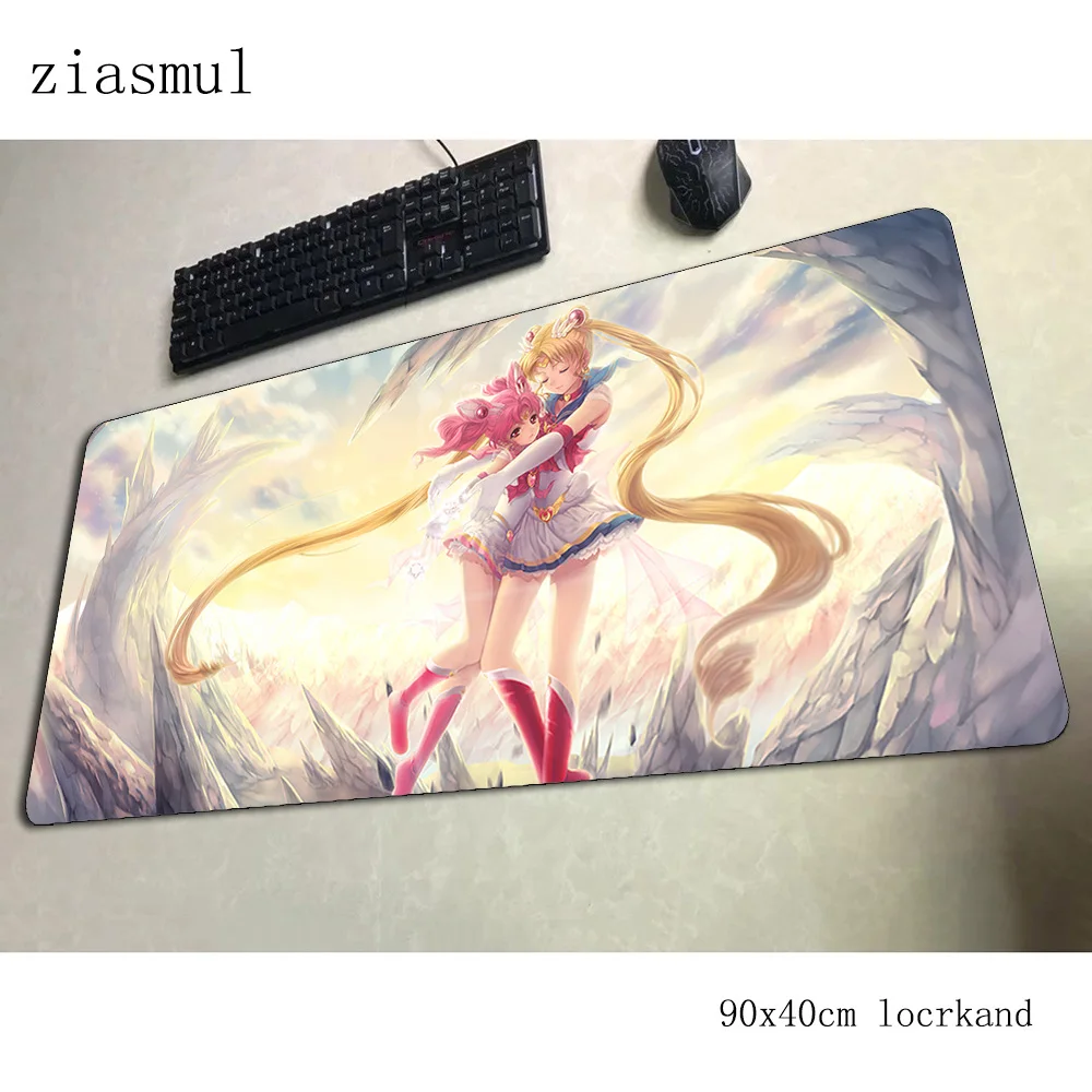 Sailor moon коврик для мыши Новое поступление компьютерный геймер Коврик для мыши 900x400x3 мм коврик для мыши Аниме эргономичный гаджет офисный стол коврики
