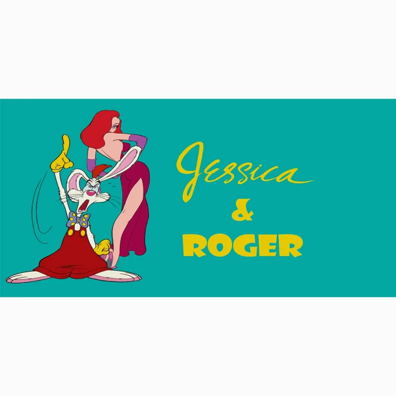 Пляжное полотенце Roger Rabbit, 70x140 см, сделай сам, бамбуковое волокно с принтом, пляжное полотенце, пляжный отдых, коврик для кемпинга, полотенце для спортзала