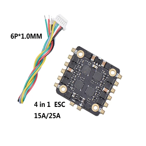 EM15A 25A 4 в 1 ESC BLHELI_S 20*20 мм DSHOT600 бесщеточный ESC 2-4S для RC muiltitor Запасные Запчасти Аксессуары