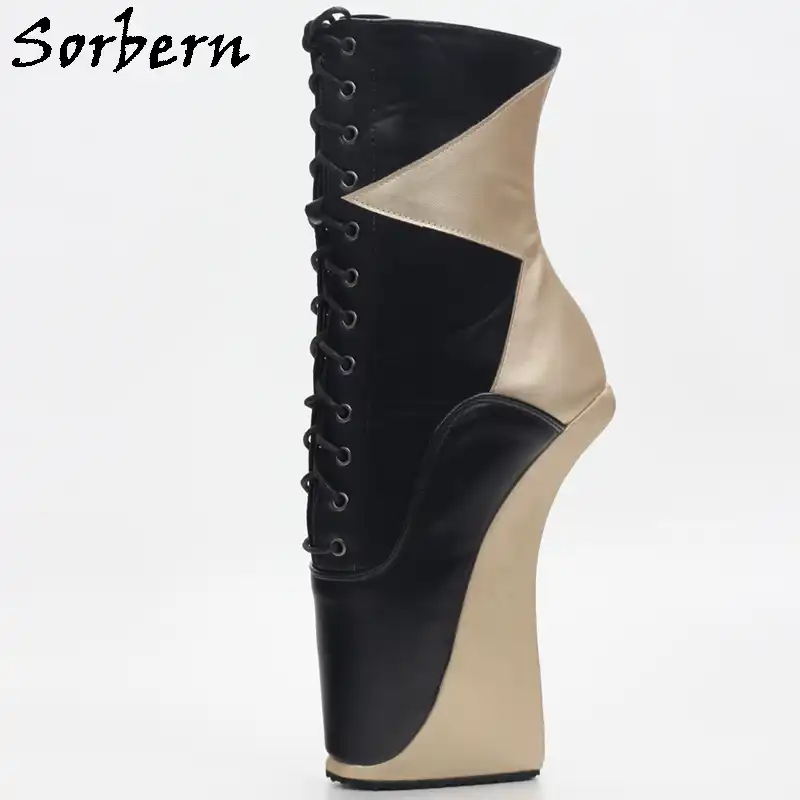 long black boots no heel