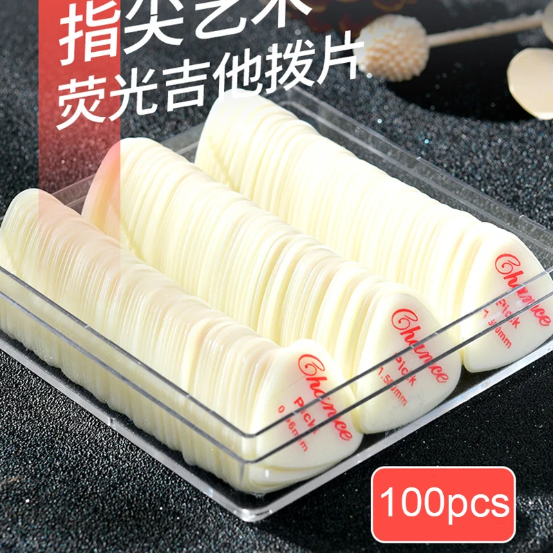 

Набор медиаторов для акустической гитары Chance, 100 шт., медиаторы 0,58/0,73/0,81/0,96/1,2/1,5 мм, медиаторы для басов с чехлом