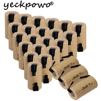 

24 pcs SC batteries power tool battery SUBC rechargeable batterie 1300mah nicd 42.5mm*22mm color random