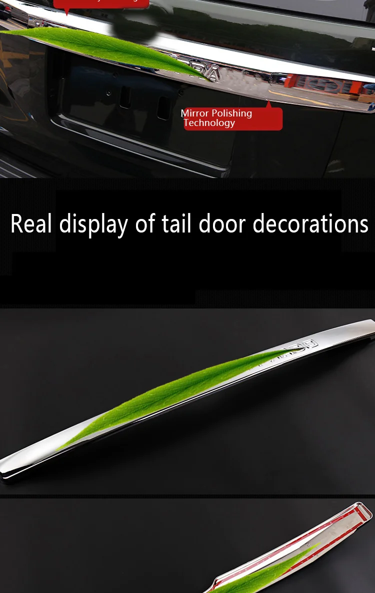 Подходит для Toyota Prado body хромированная Задняя отделка полосы заднего бампера внешние украшения аксессуары