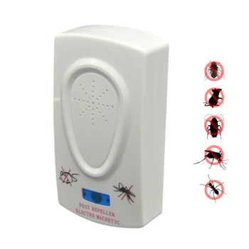 

Portable Ultrasonic Pest Repeller Mosquito Killer Home Electronic Insect Bug Reject Rat Mouse Repellent US/EU Plug FP8