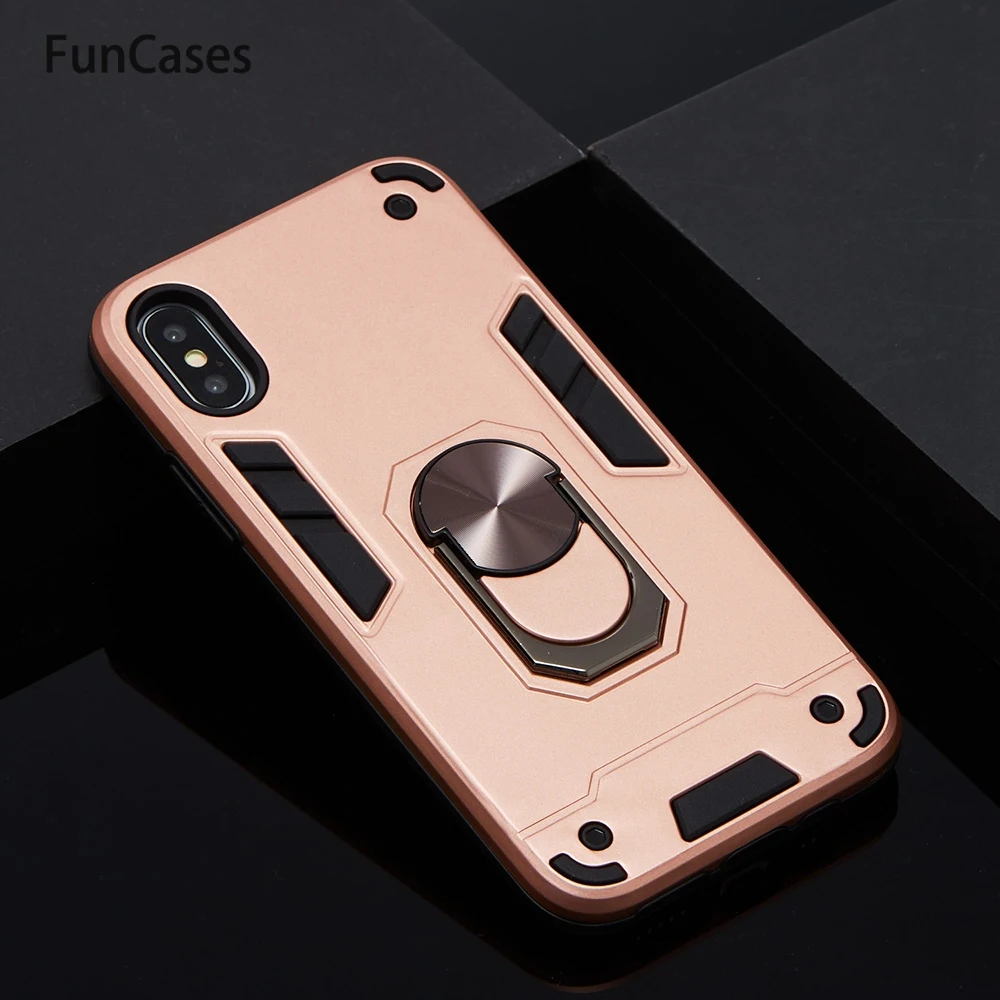 Магнитные чехлы держатели с кольцом на палец для телефонов iPhone X Apple telefoon XS S