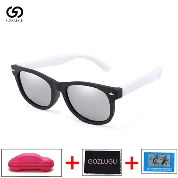 

GOZLUGU 2020 Kids Sunglasses Children's Polarized Lens Glasses Girls Boys Silicone Children's Baby Gift Safety Glasses UV400 .