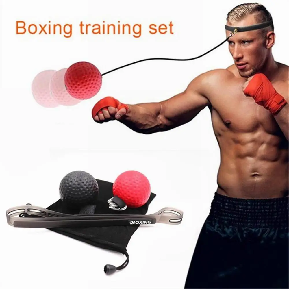 

Boxing Reflex Speed Punch Ball Fitness Boxing Reflex Ball Head Band Fighting Speed Training Ball Set Exercise Boxing Accessories