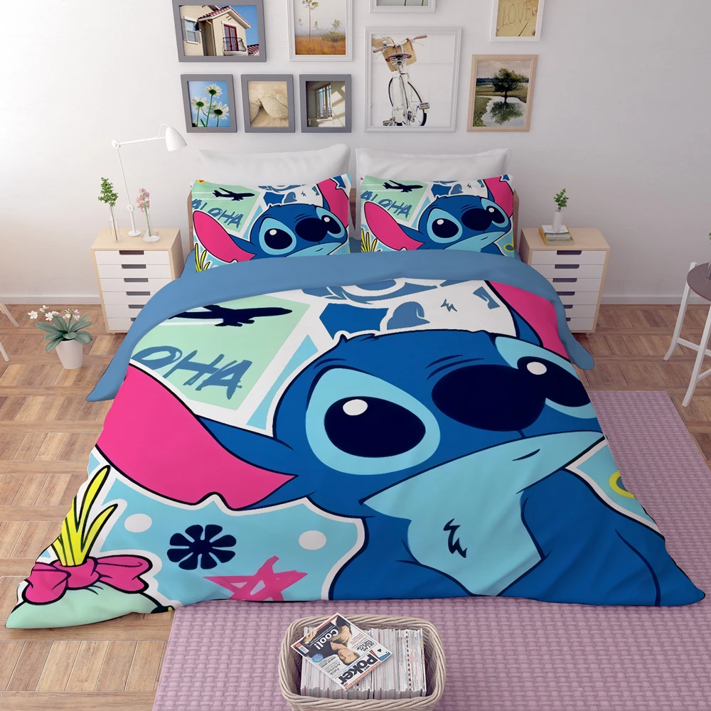 Комплект постельного белья Disney с мультяшным рисунком Лило и Ститч пододеяльник