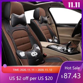 

KADULEE leather car seat cover For peugeot 207 201 301 307 sw 508 sw 308 206 4007 2008 5008 2010 3008 607 507 accessories seat