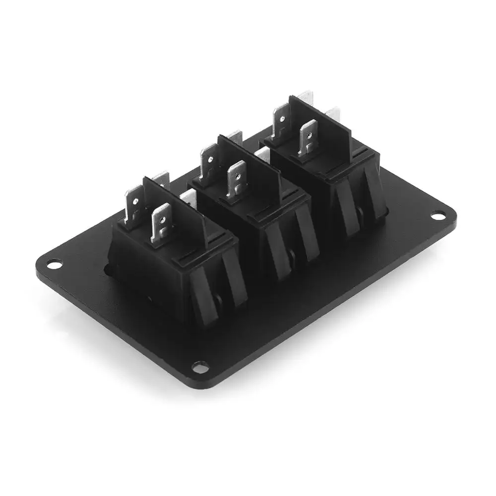 Jtron DC12V-24V 30A светодиодный кулисный переключатель автомобильный противотуманный переключатель 3 включения-выключения панели с проводом для автомобиля лодки внедорожника