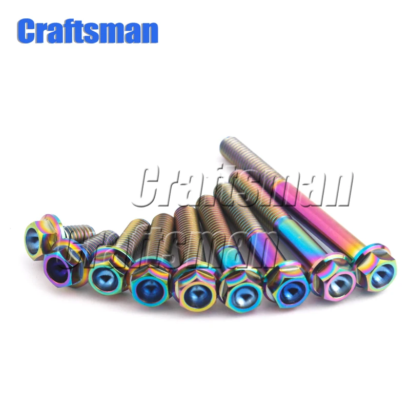 Мастер M6X10 15 20 25 30 35, 40 45 50 60 мм и M8X15 20 25 30 35, 40 45 50 55 60 мм Титан Ti фланцевый болт с шестигранной головкой 1 шт винт