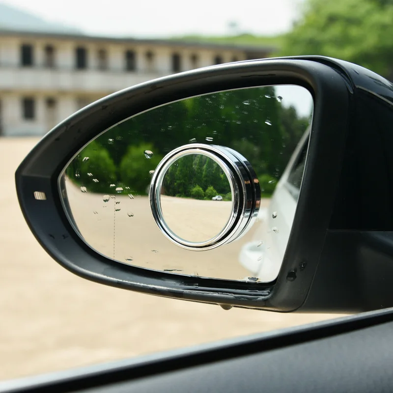 360 градусов вращающийся автомобиль небольшое круглое зеркало заднего вида автомобиля большое видение зеркало заднего вида слепое пятно зеркало Единая упаковка